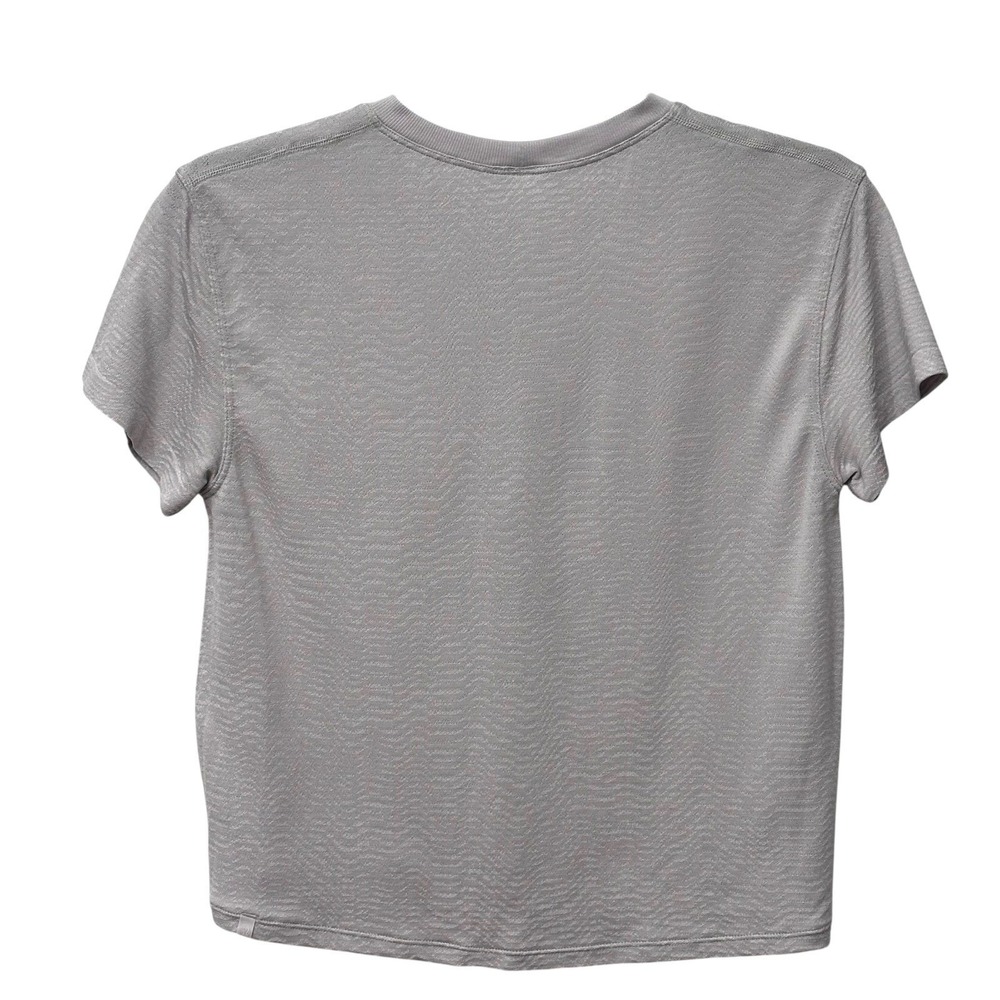 Lululemon Short Sleeve Shirt Women's Size Small Grey Cropped T-shirt - Picture 5 of 8